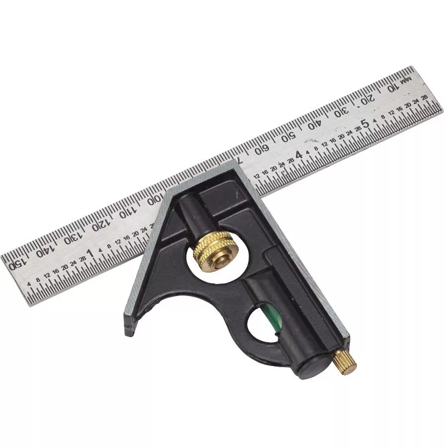 6" Combination Square, with Metal Handle