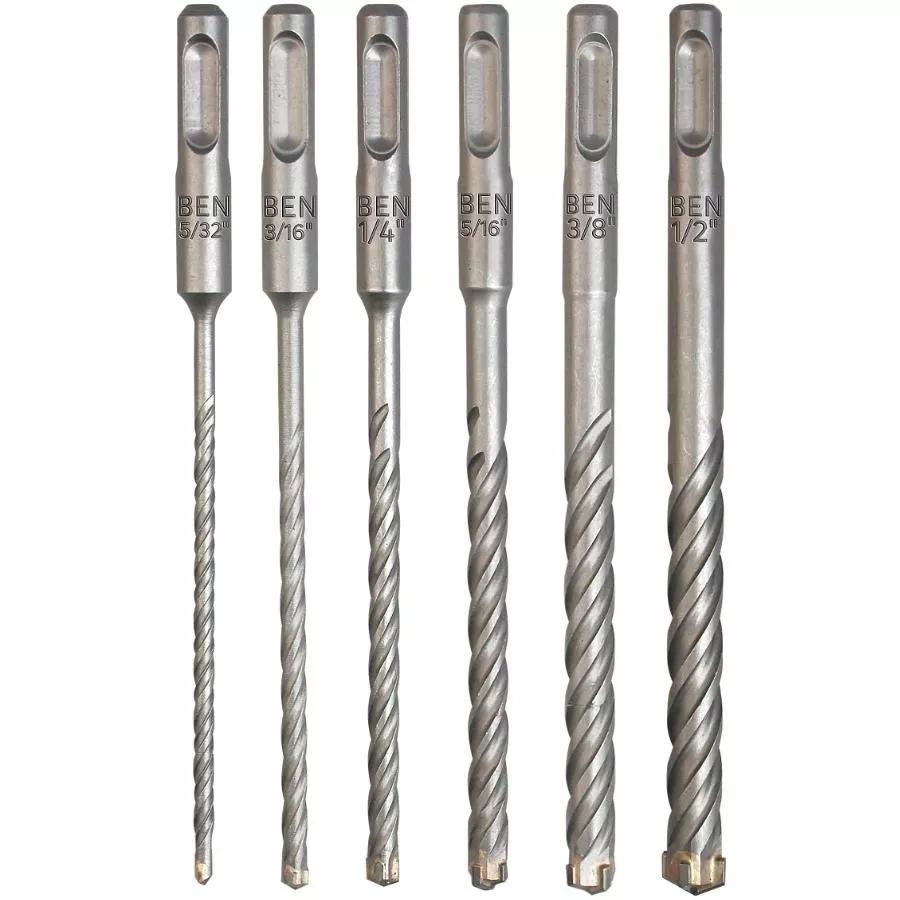 6" SDS PLUS Drill Bit Set - 6 Piece