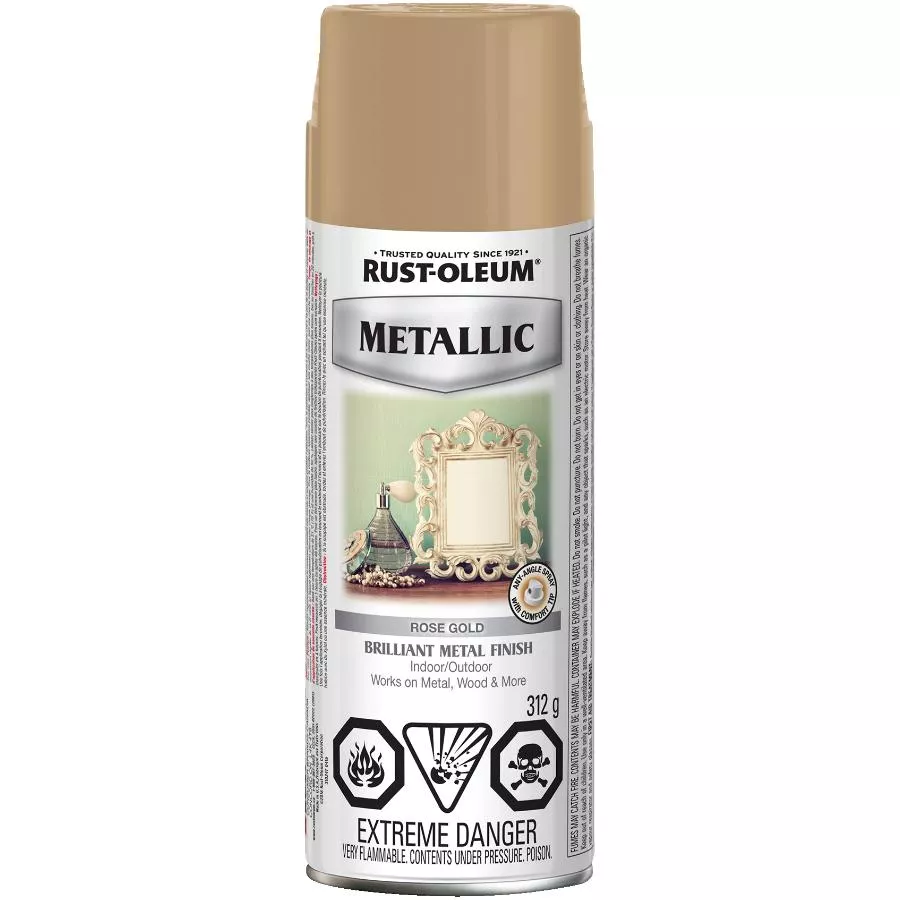 Rust-oleum Interior / Exterior Metallic Spray Paint - Rose Gold, 312 g