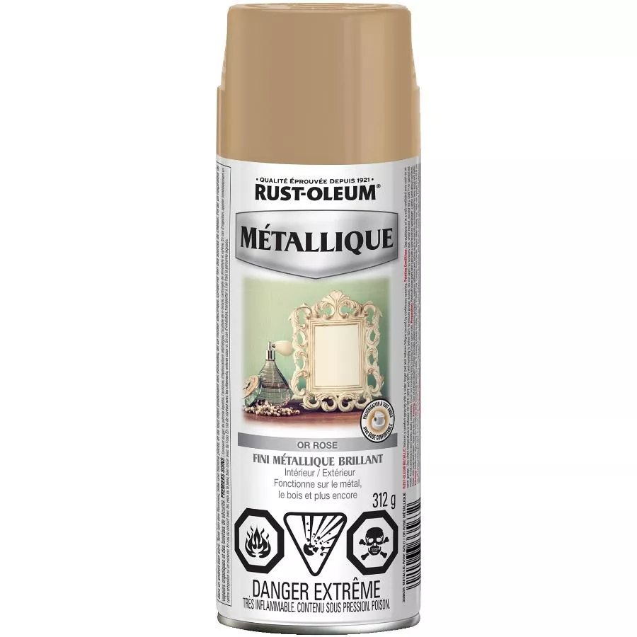 Rust-oleum Interior / Exterior Metallic Spray Paint - Rose Gold, 312 g