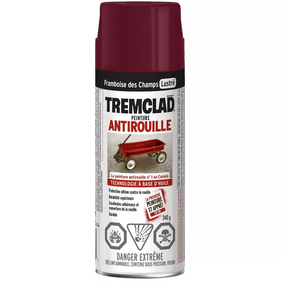 Tremclad Rust Spray Paint - Gloss Wild Raspberry, 340 g
