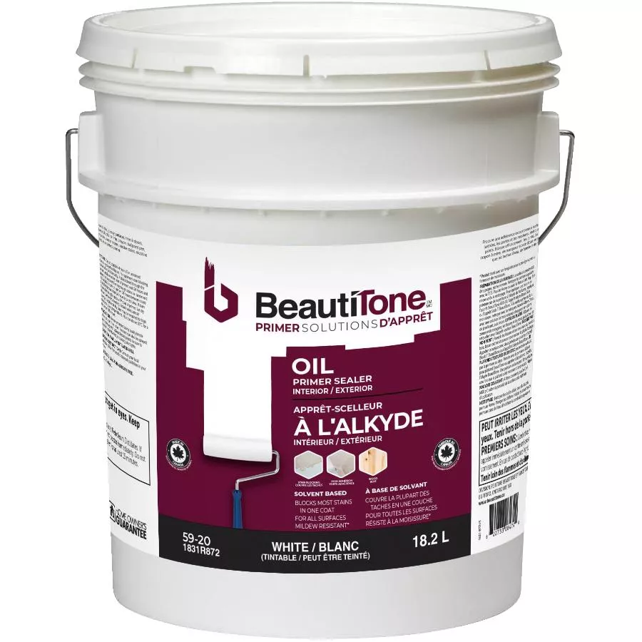 Interior / Exterior Alkyd Oil Primer Sealer - White, 18.2 L