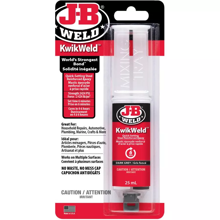 KwikWeld Quick-Setting Steel Reinforced Epoxy - Grey, 25 ml
