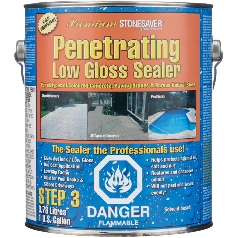 Penetrating Low Gloss Concrete & Paving Stone Sealer - 3.78 L