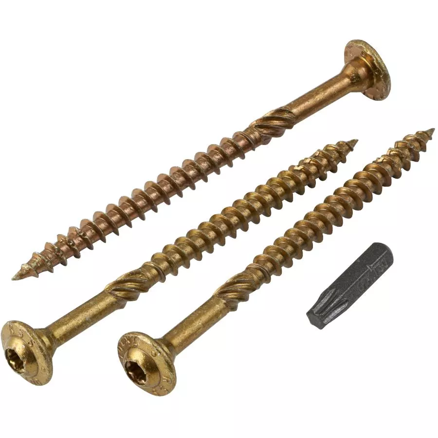 100 Pack 5/16" x 4" RSS Climatek Star Drive Structural Wood Screws