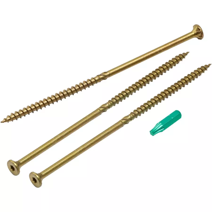 50 Pack #12/14 x 6-3/8" Climatek Star Drive R4 Structural Wood Screws