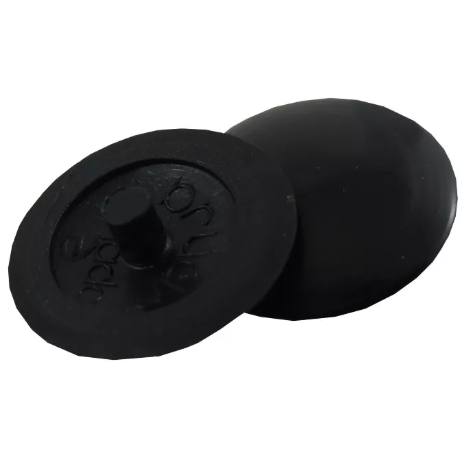 10 Pack #1 Black Plastic Screw Caps