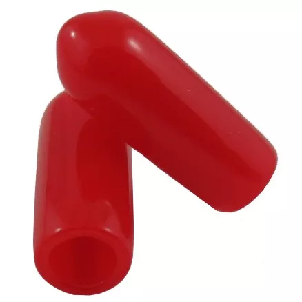 10 Pack #8 Red Vinyl Screw Caps