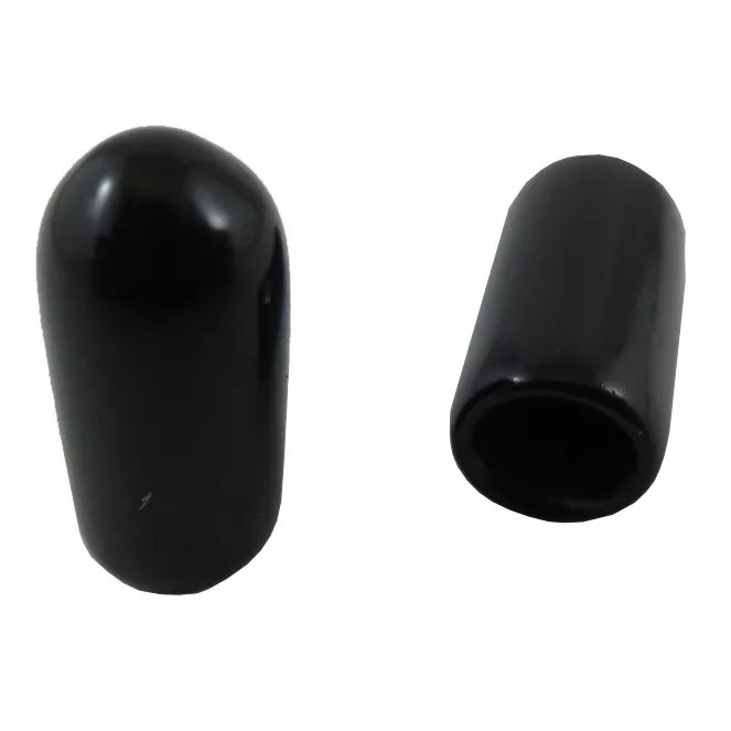 10 Pack #10 Black Vinyl Screw Caps