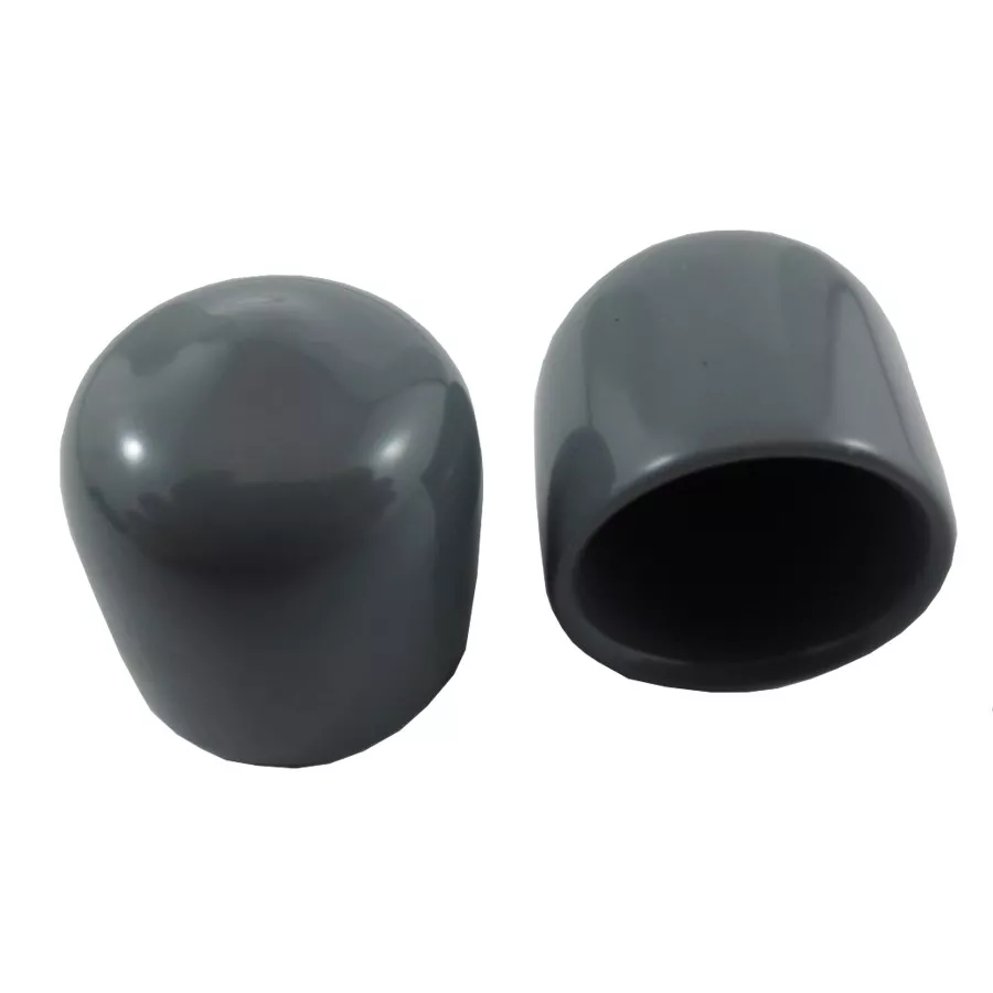 10 Pack 1/2" Grey Vinyl Screw Caps