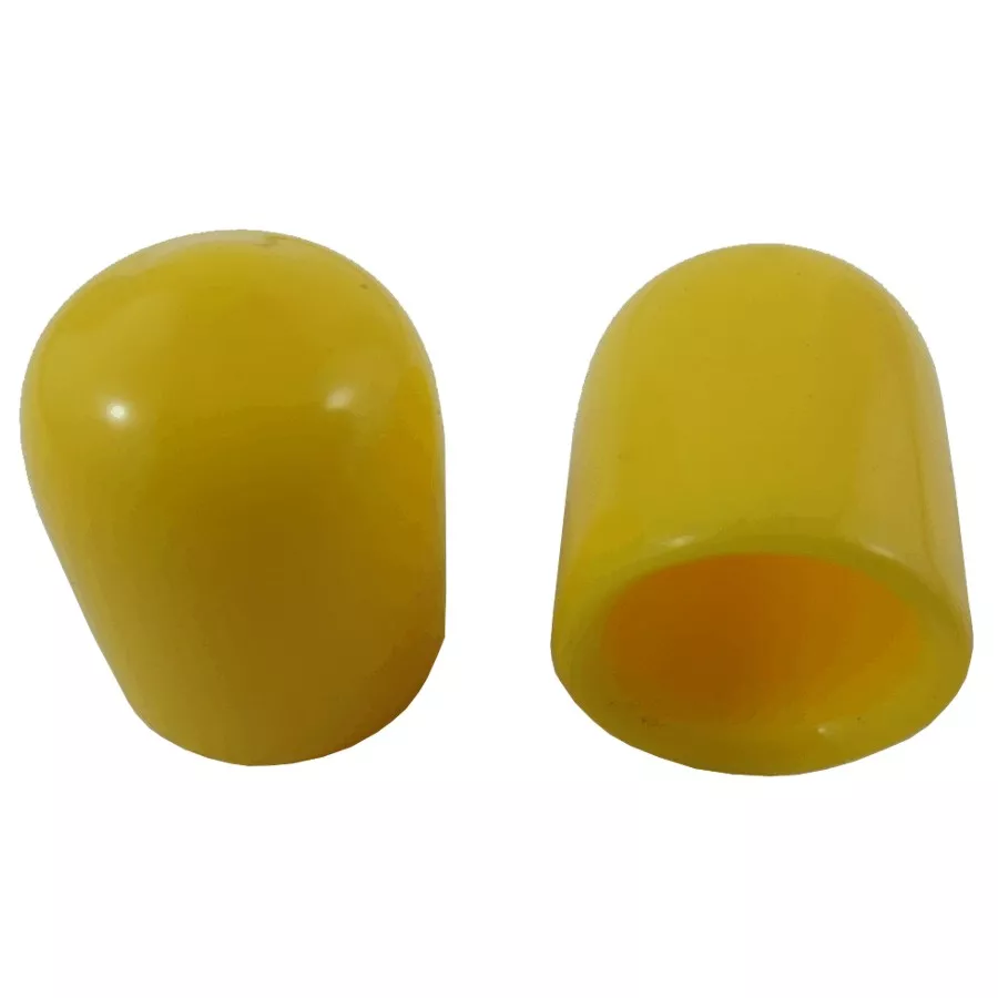 10 Pack 3/8" Yellow Vinyl Screw Caps
