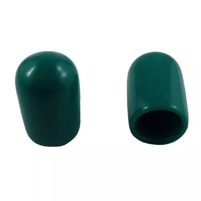 10 Pack 5/16" Green Vinyl Screw Caps