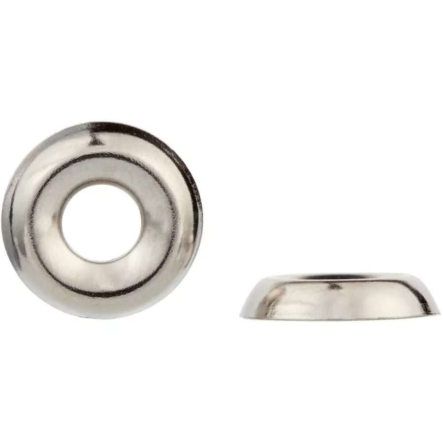 10 Pack #8 Nickel-Plated Steel Finish Washers