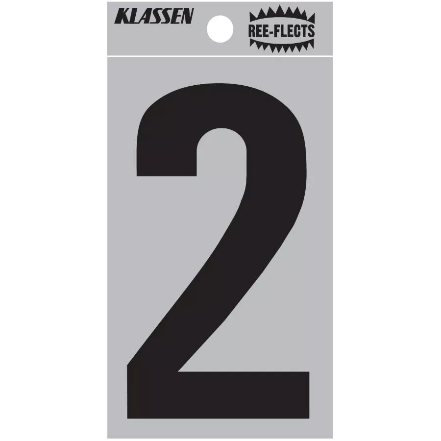 2" Ree-Flects '2' House Number
