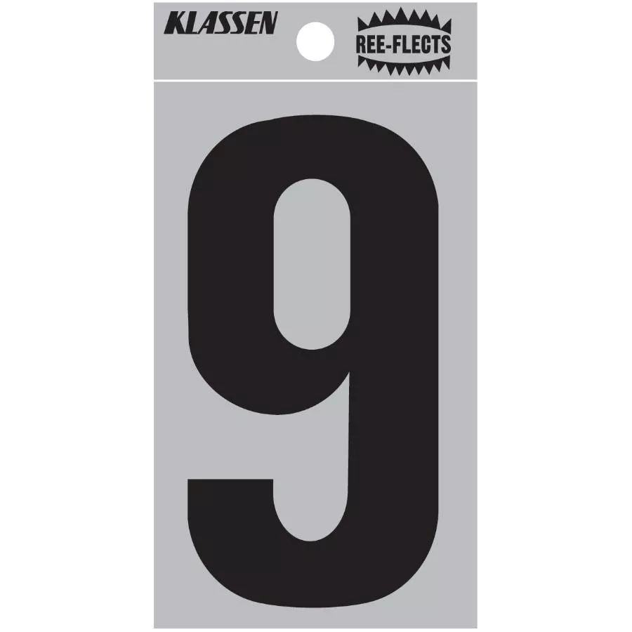 2" Ree-Flects '9' House Number