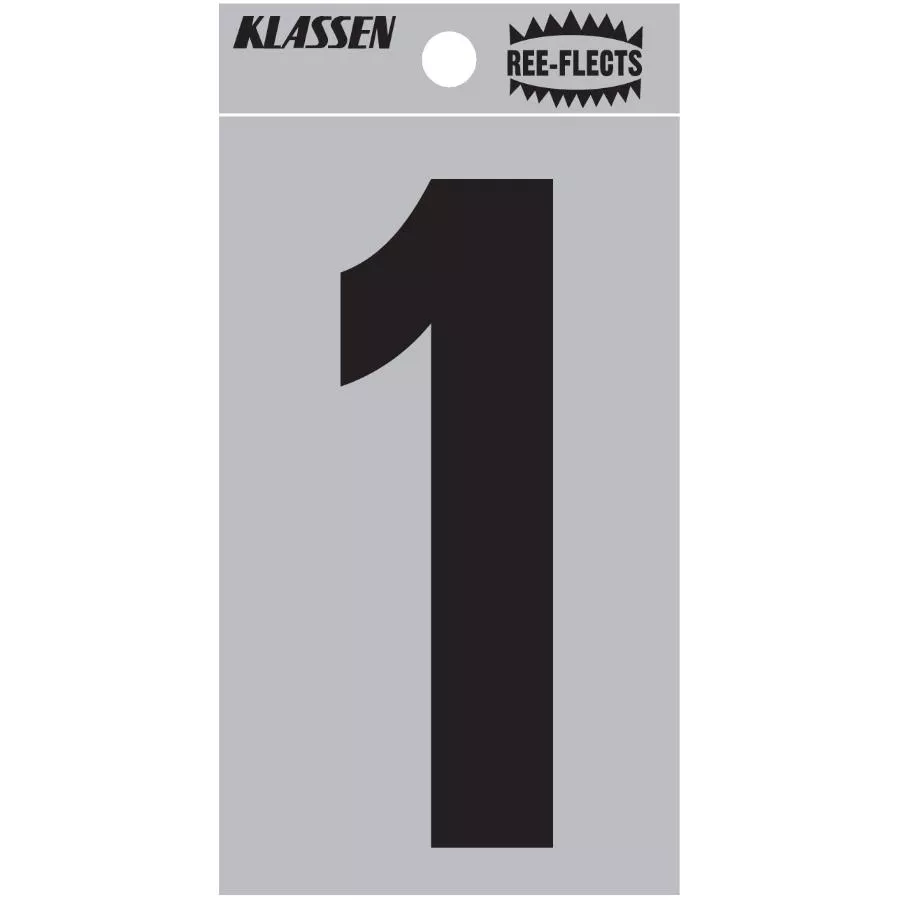 3" Ree-Flects '1' House Number