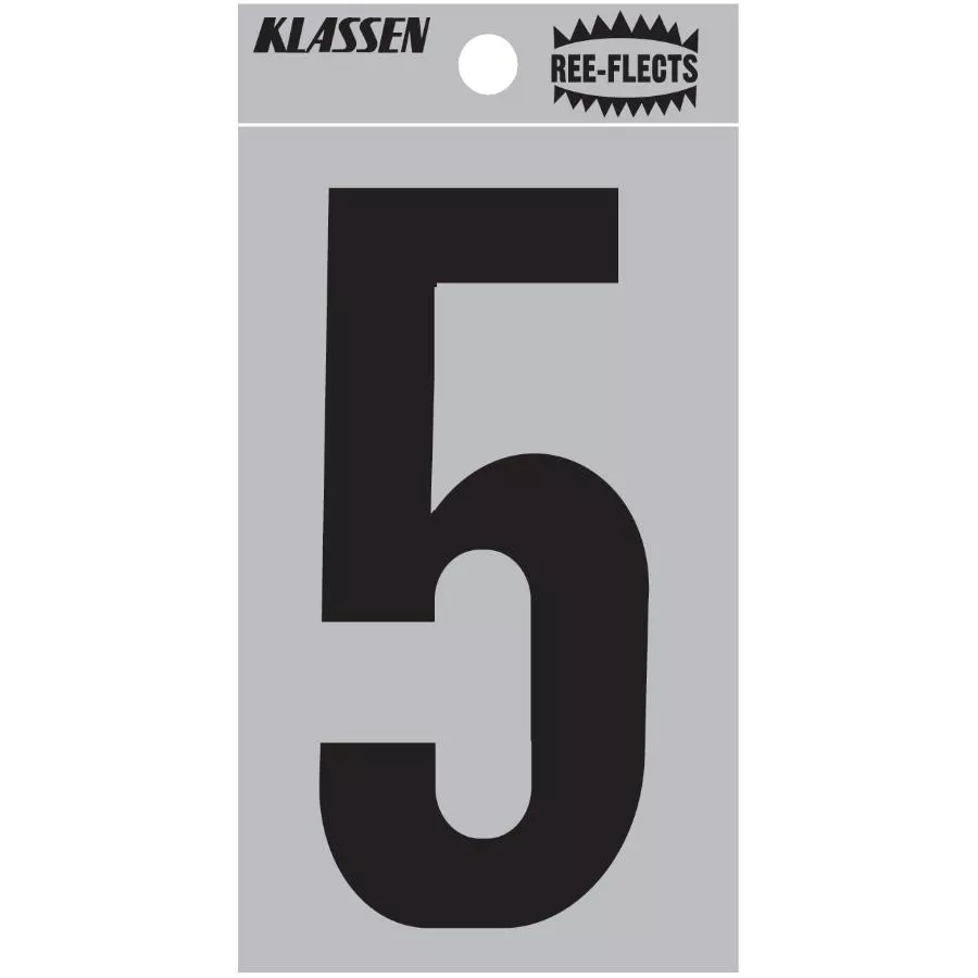 3" Ree-Flects '5' House Number