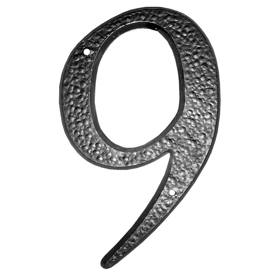 5" Black '9' House Number