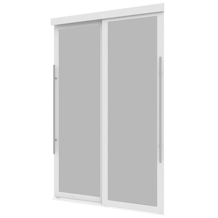 Colonial Elegance Lounge Sliding Closet Doors - White, 60" x 80"