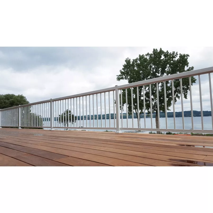 Regal Ideas 24 Pack 3/4" x 42" White Aluminum Straight Railing Pickets, for 10' section