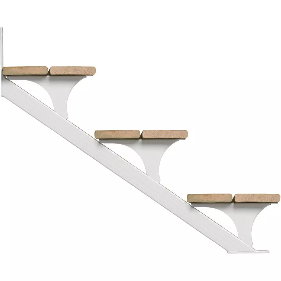 Regal Ideas 2 Piece 3 Step White Stair Stringer