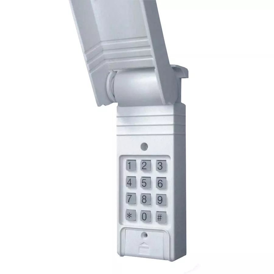 Universal Garage Door Keypad - Backlit + White
