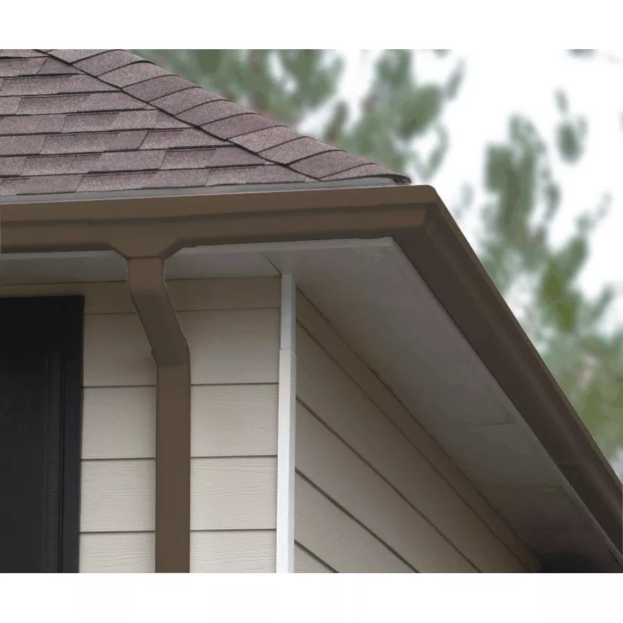 Euramax Canada Brown Traditional Type B Vinyl Gutter Elbow
