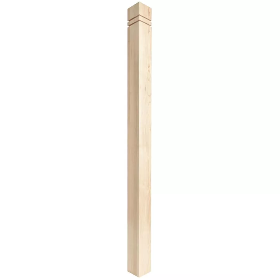 Alexandria Moulding Maple Urban Newel Post - 2-7/8" x 2-7/8" x 52"