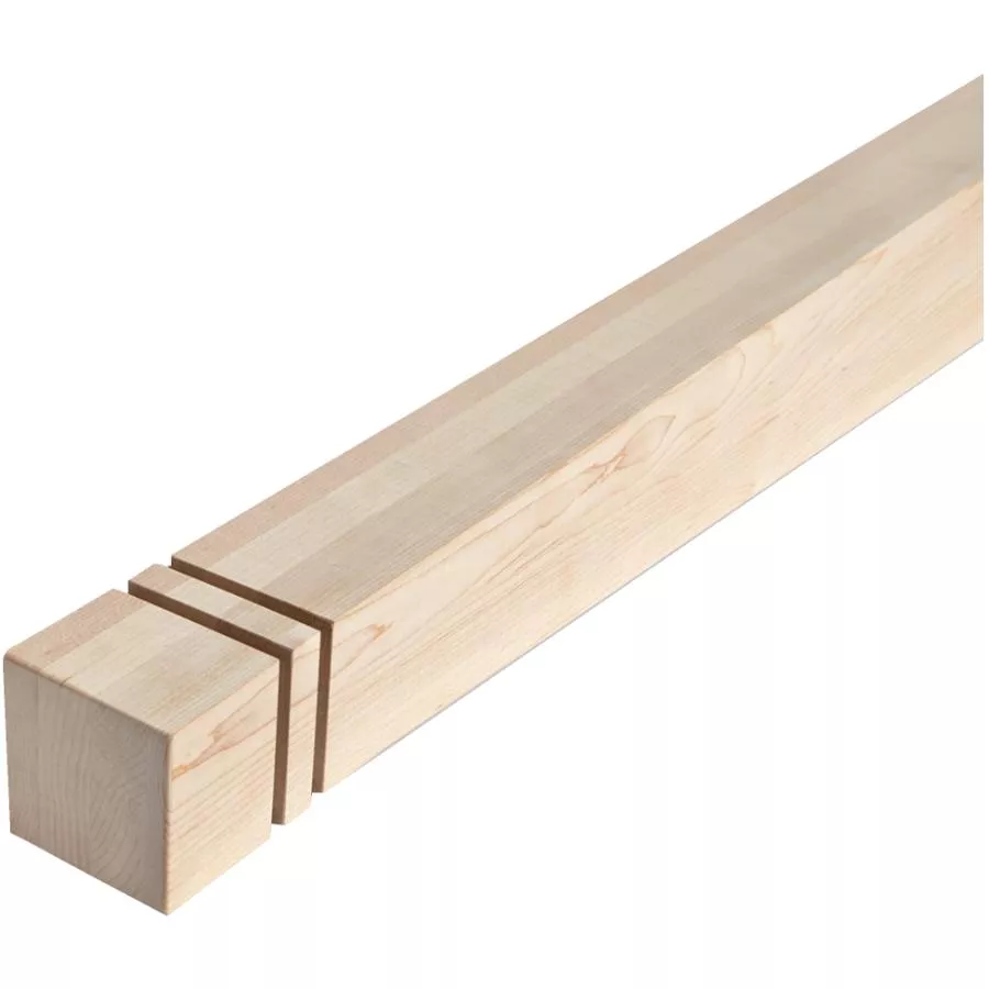 Alexandria Moulding Maple Urban Newel Post - 2-7/8" x 2-7/8" x 52"