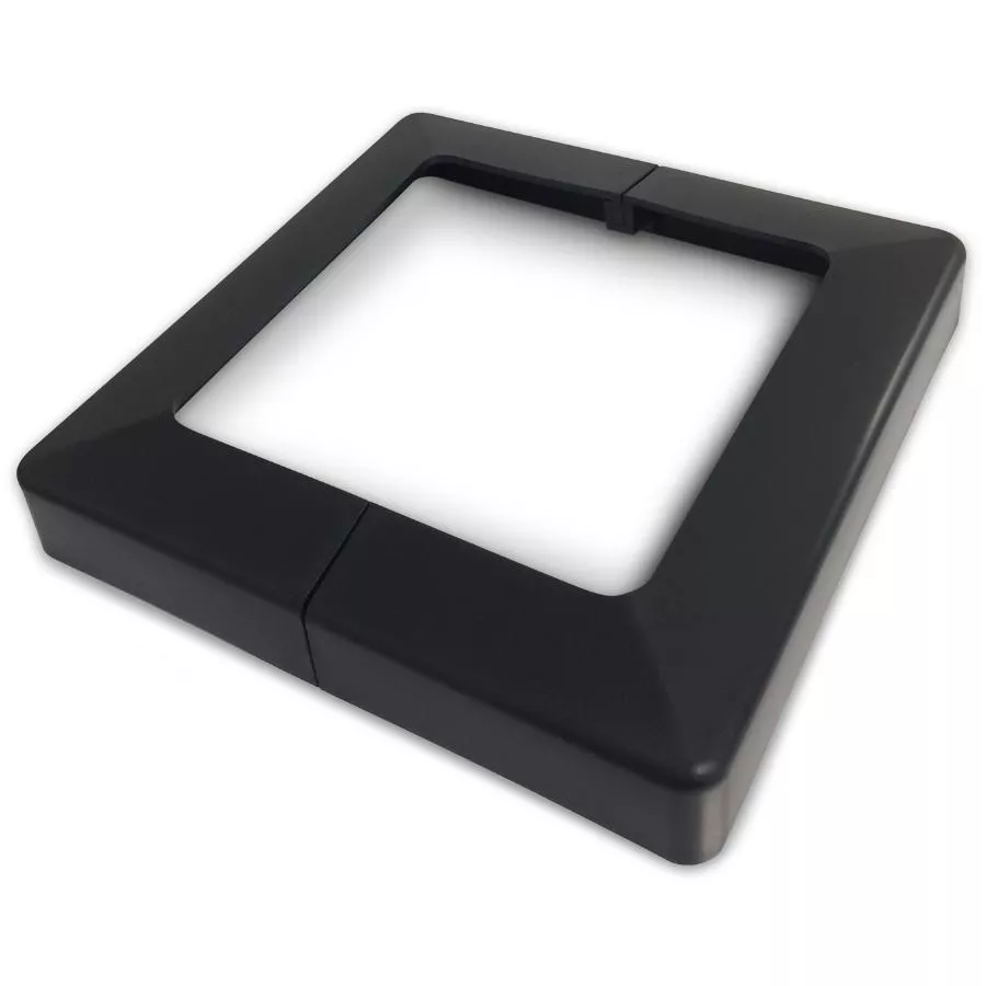4" x 4" Black Post Base Cover