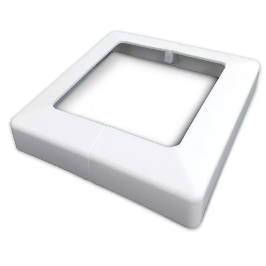 4" x 4" White Post Base Cover