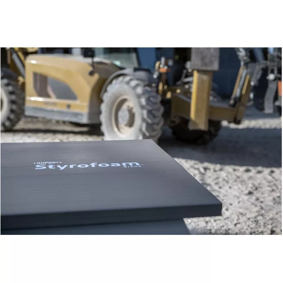 Dupont 4" x 2' x 8' Styrofoam SM Ship Lap Foam Insulation - Grey