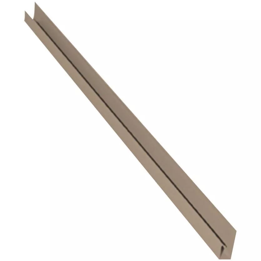 Gentek 3/8" x 12' Tan Aluminum Soffit J-Trim