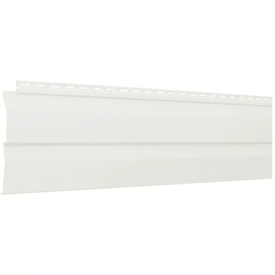 Gentek Double 4.5" Driftwood II Snow White Vinyl Siding