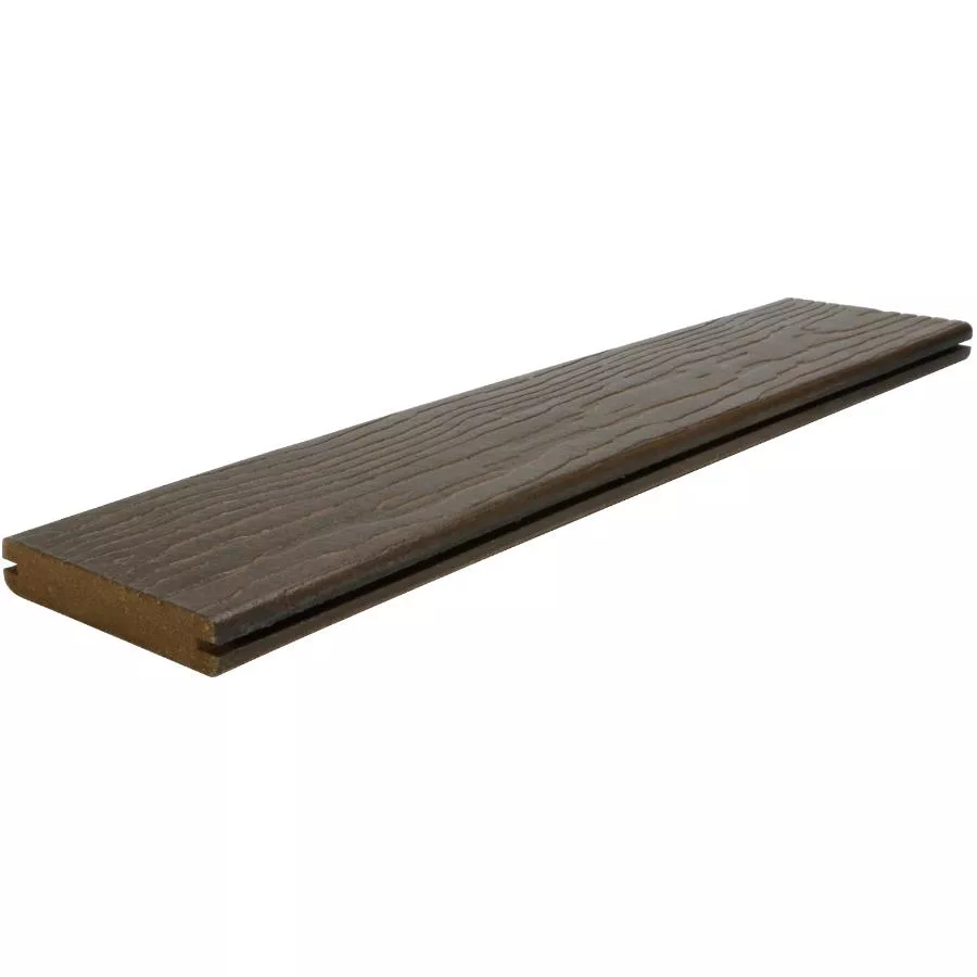 1" x 6" x 12' Visions Spanish Leather Grooved Edge Decking