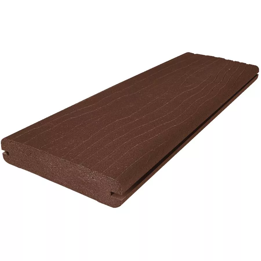 1" x 6" x 12' Vantage Mahogany Grooved Edge Decking