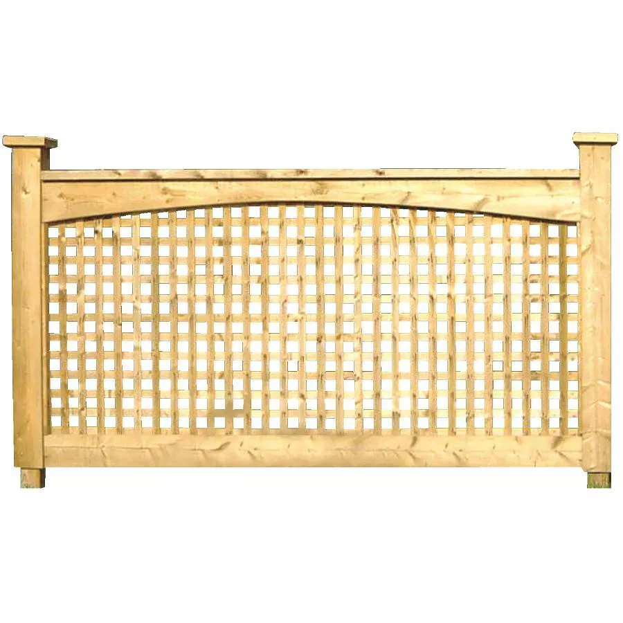 4' 6" Pressure Treated All Lattice Fence Package