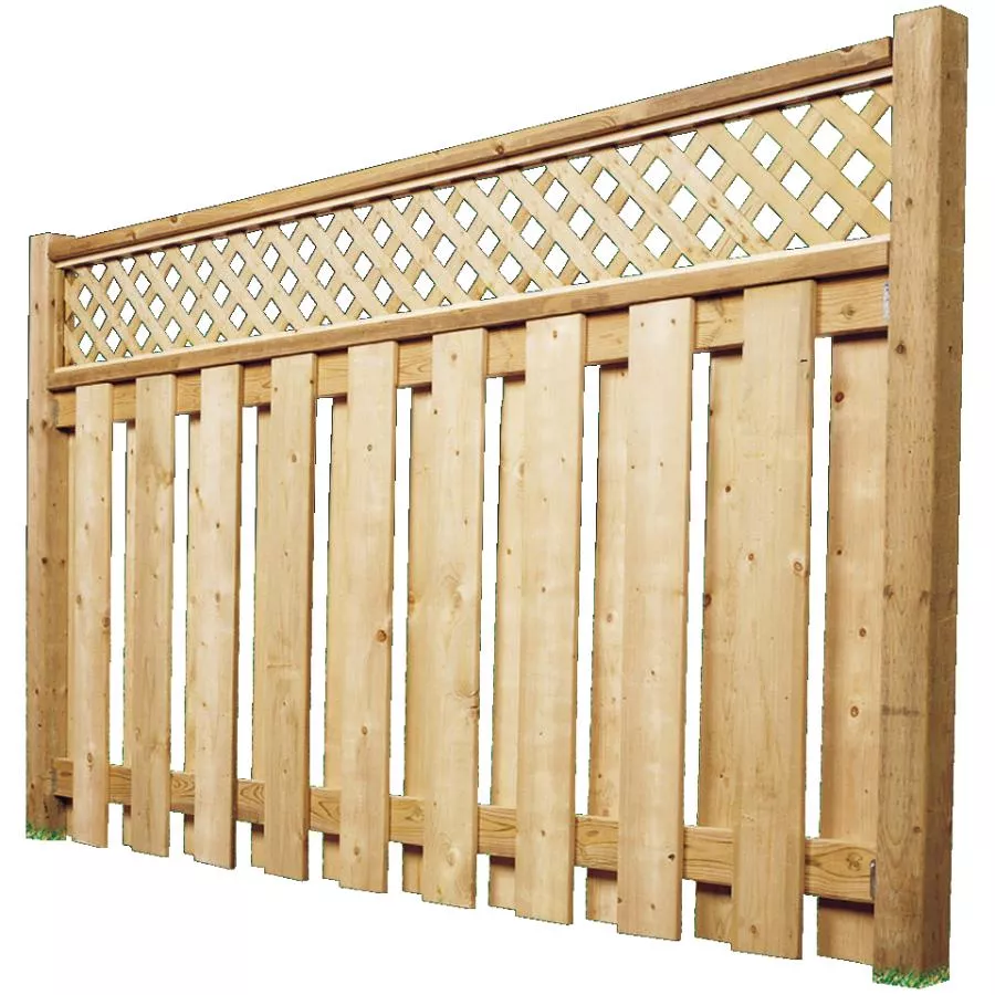 6' Pressure Treated Lattice Fence Package
