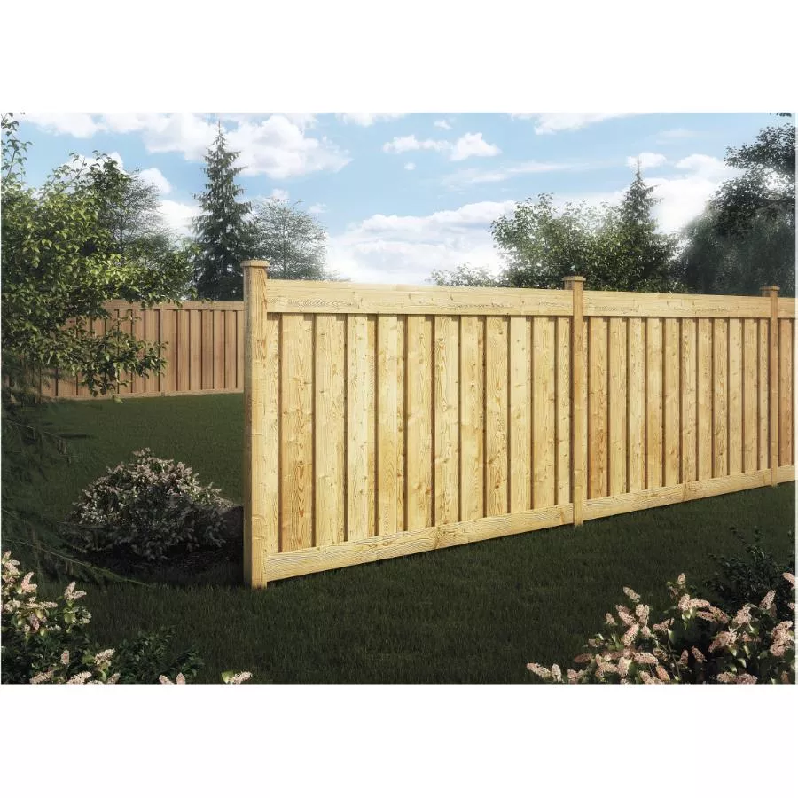 5' Pressure Treated 1x6 Top & Bottom Fence Package