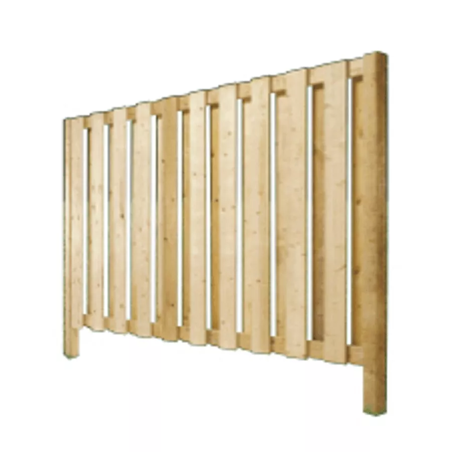 6' Pressure Treated Vertical Board On Board Fence Package
