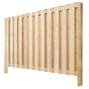 6' Cedar Vertical Board On Board Privacy Fence Package