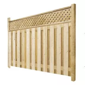 6' Cedar Privacy Lattice Fence Package