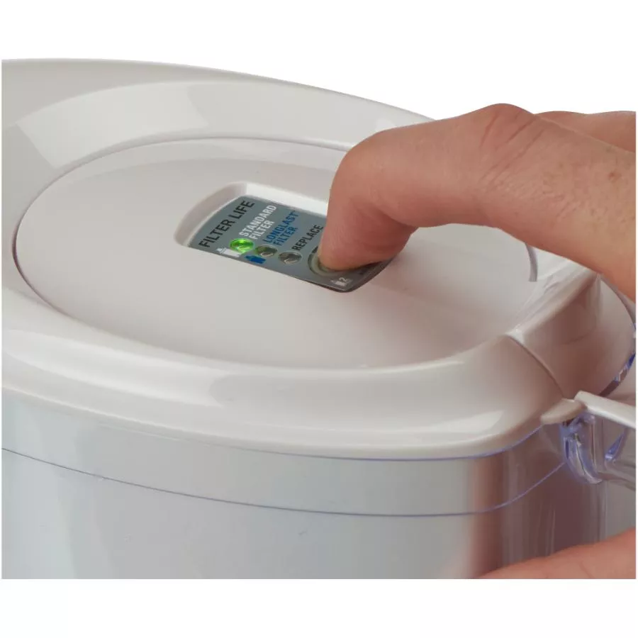 Brita Space Saver Water Filter Pitcher - White, 6 Cups