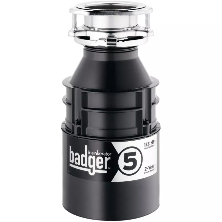 Insinkerator 1/2 HP Badger 5 Continuous Feed Food Waste Disposer