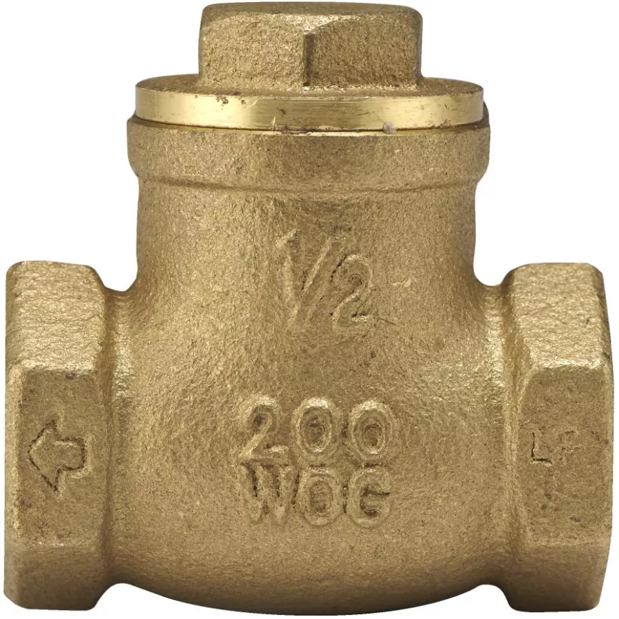 1/2" Swing Check Valve - Brass