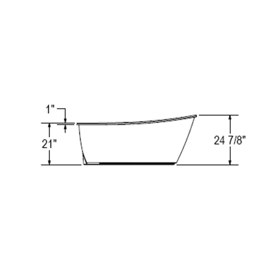 Maax 60" x 32'' Sax Freestanding AcrylX Tub - White