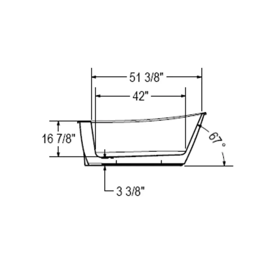 Maax 60" x 32'' Sax Freestanding AcrylX Tub - White