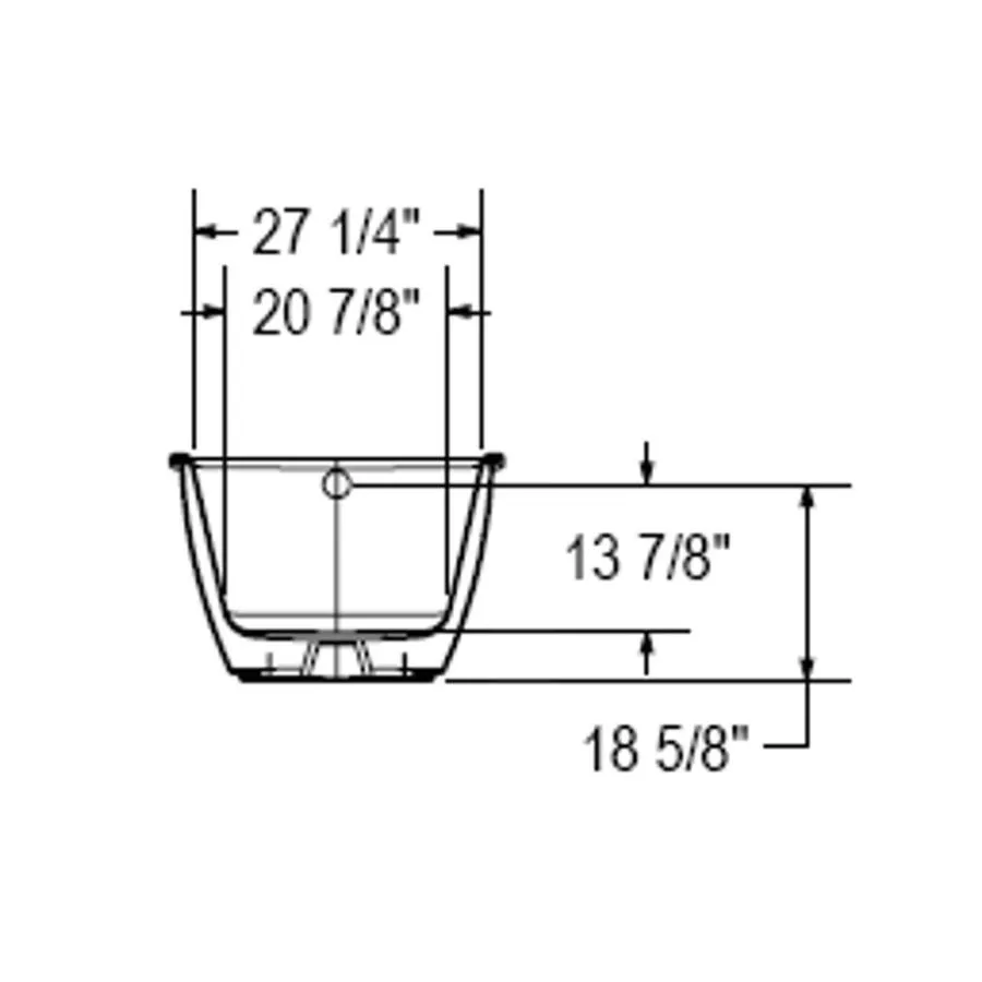 Maax 60" x 32'' Sax Freestanding AcrylX Tub - White