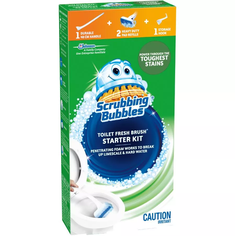 Fresh Toilet Brush with 2 Flushable Refills