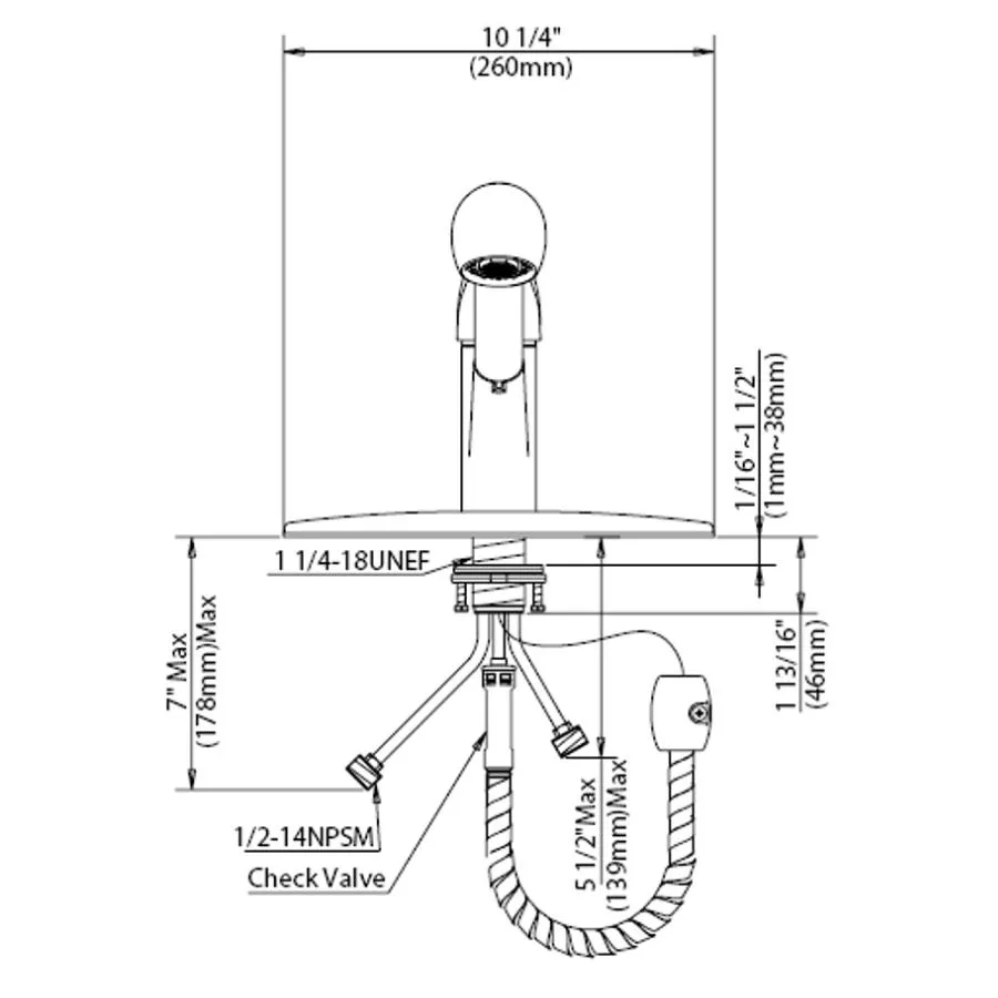 Eurostream Oralie Single Handle Pull-Out Kitchen Faucet - Chrome